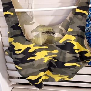 Camouflage Print Crop Top